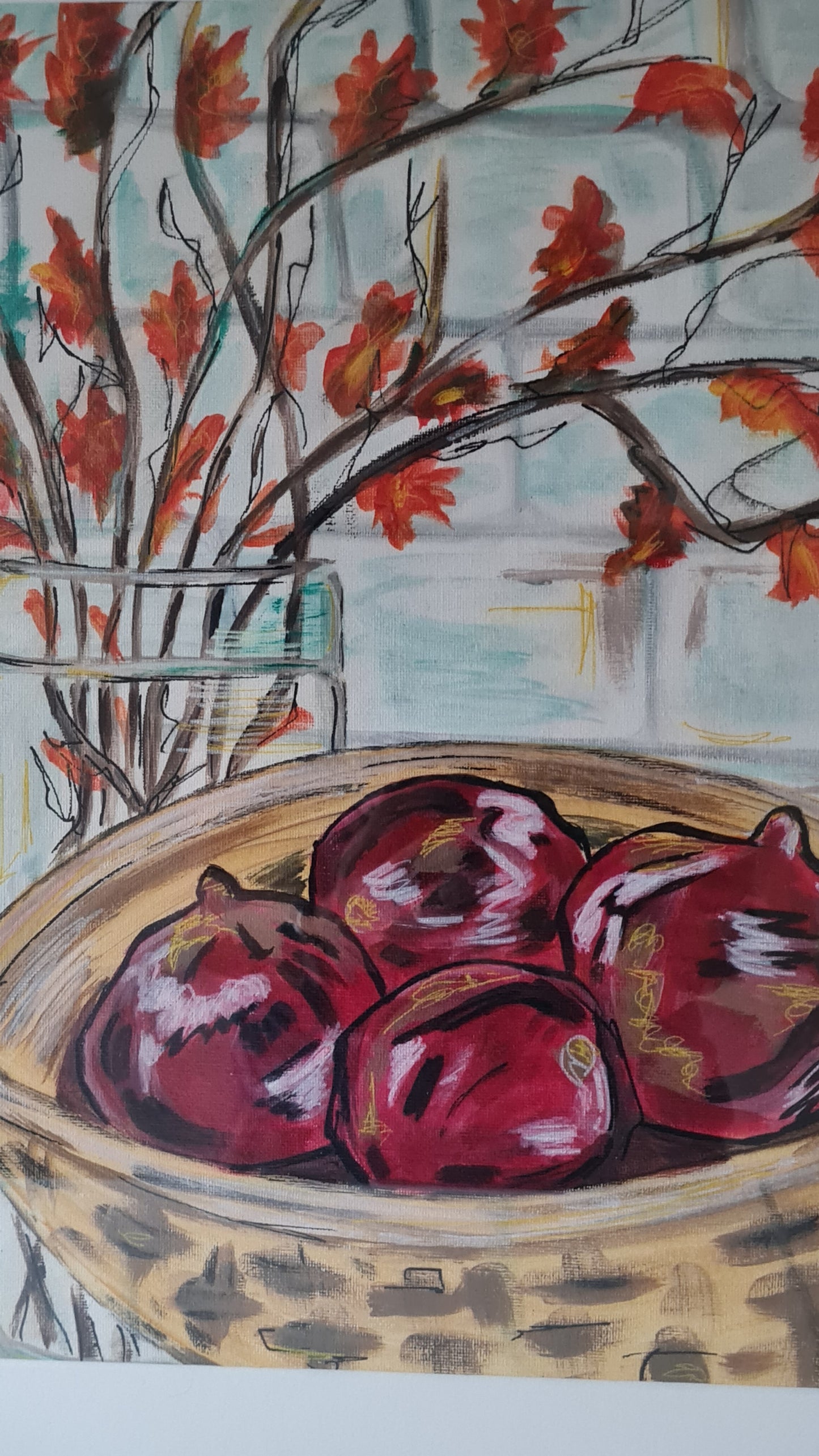 Feeling Fruity (Pomegranates) Original Painting