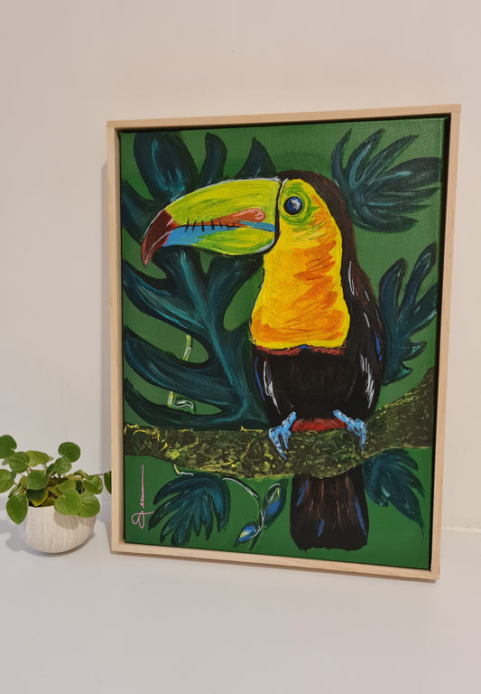 Punk the Toucan Original Painting