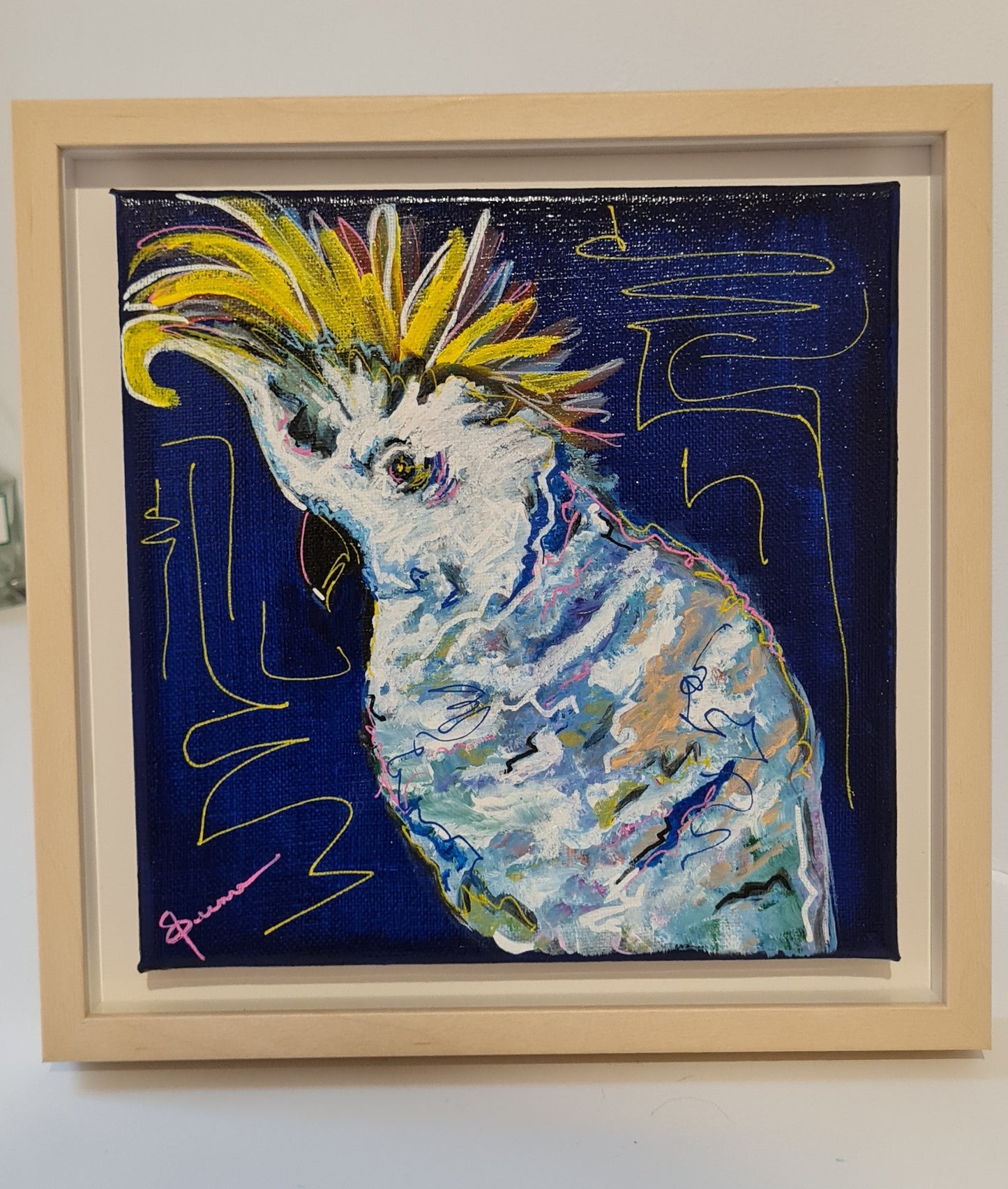 Cheeky the Cockatoo Original Painting